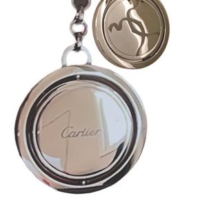 Cartier Original Logo Stainless Steel Key Chain